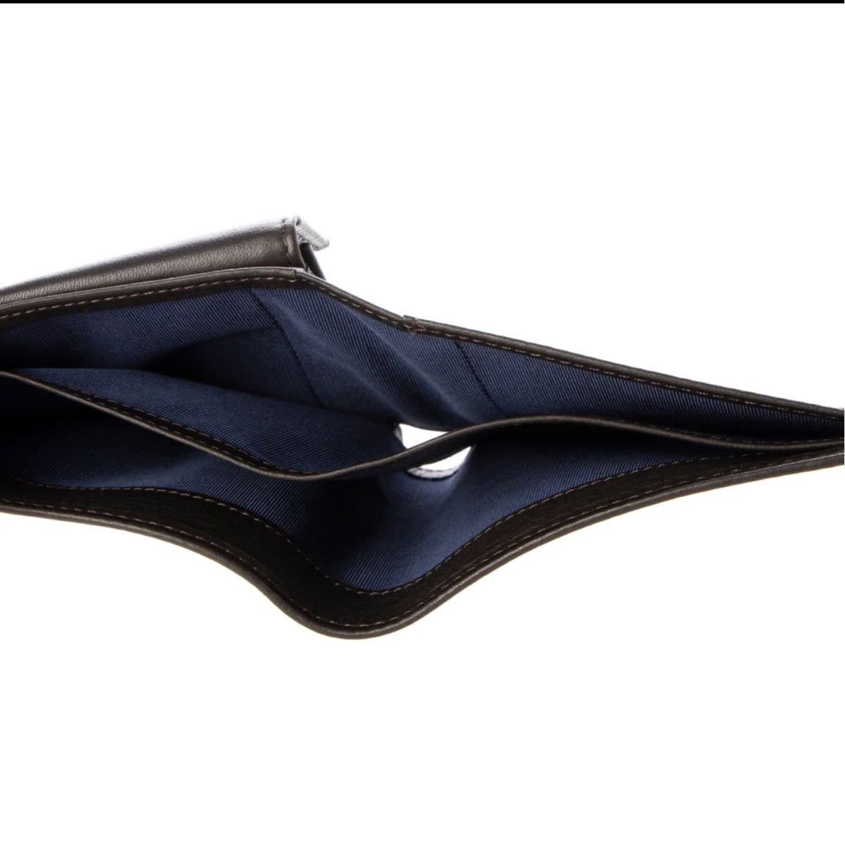 新品★プレリーギンザ　二つ折り財布　Glove high soft leather（グローブハイソフトレザー） 黒_画像5