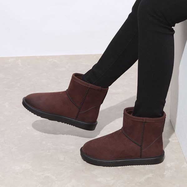 22076 Новые ботинки холодной защиты темно -коричневые 20,0 см. Водонепроницаемые снежные сапоги Mouton Boots Rain Boots холодные контрмеры против холодной погоды. Профилактика нижних детей Мужчины и женщины