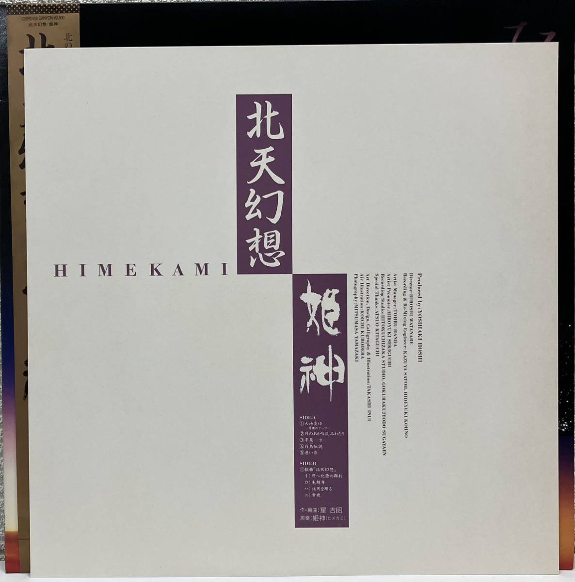 姫神 北天幻想 星吉昭 シンセサイザー 日本の風景BGM ナンバーワン LP 盤面良好の画像3