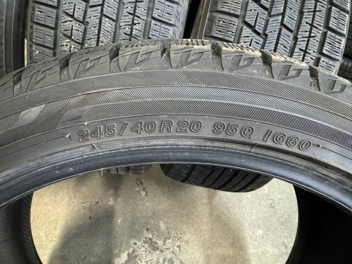 ●20インチスタッドレス☆YOKOHAMA アイスガード iG60 245/40R20 95Q 2020年モデル　4本 　　　ヤ0010_画像7