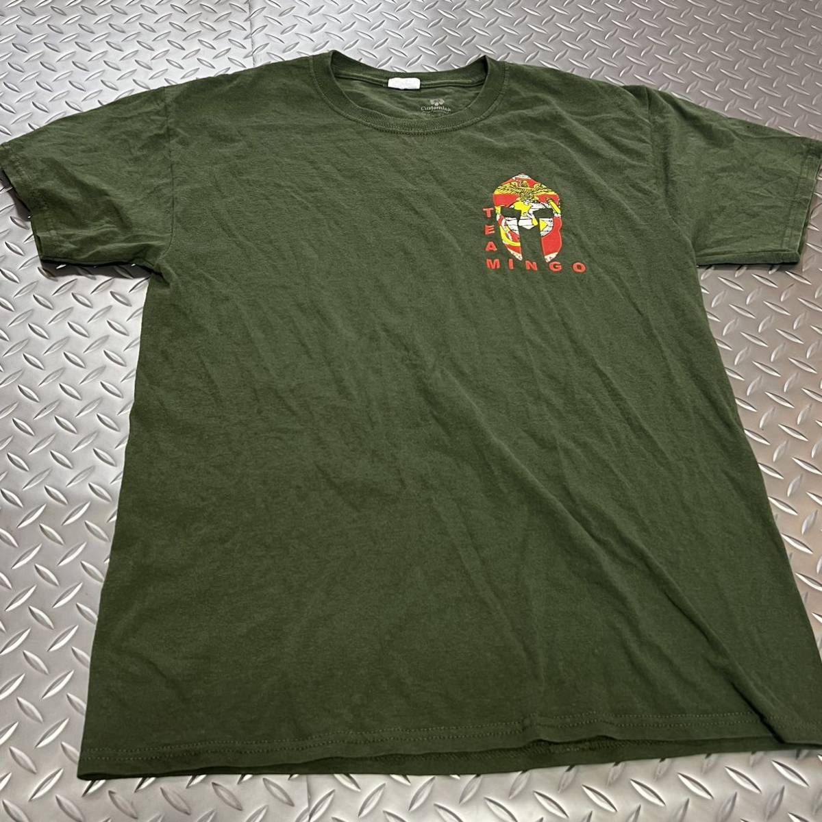 米軍放出品 Tシャツ　MARINES MEDIUM サバゲー　OD トレーニング　ランニング　 (INV B#09)_画像1