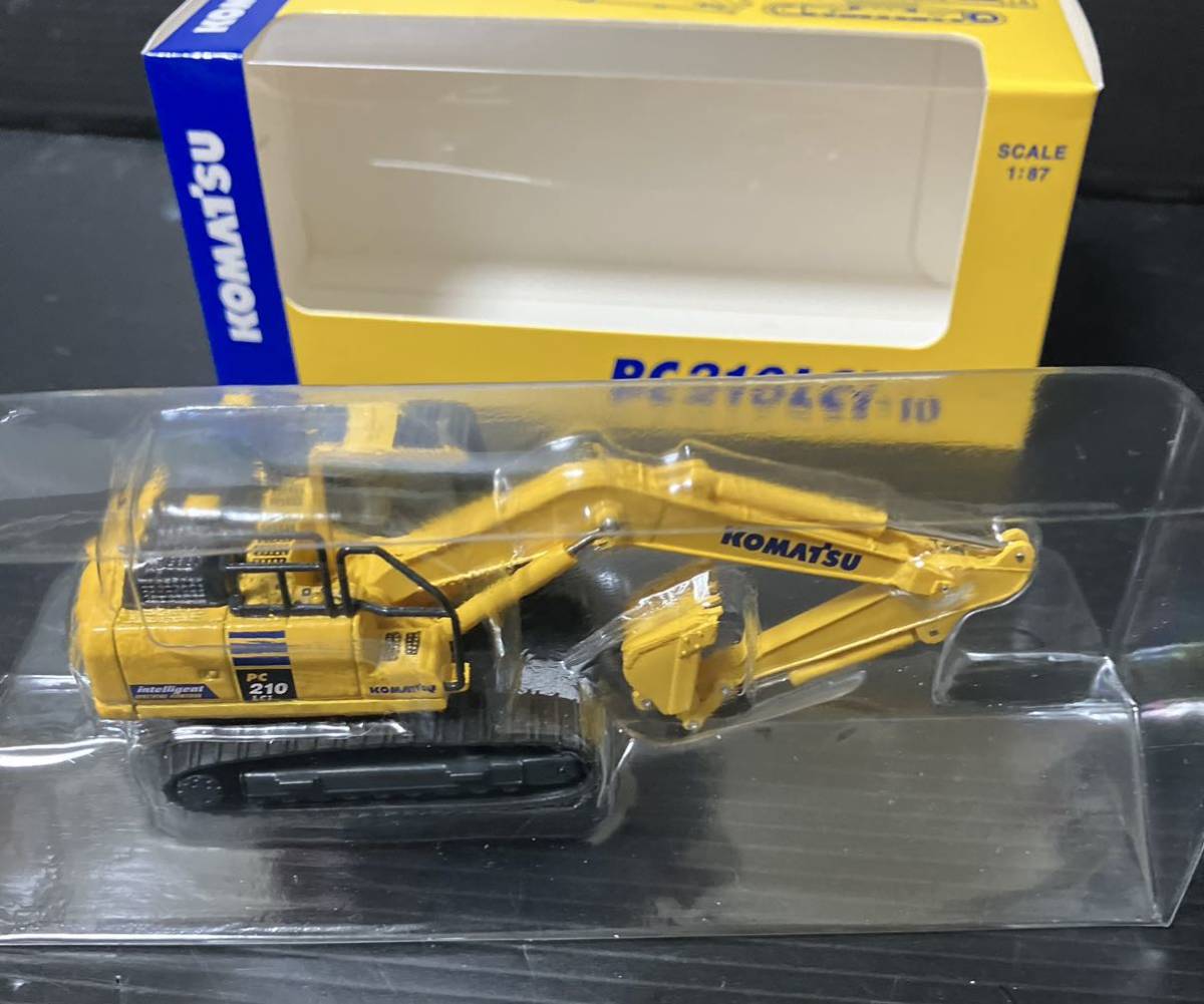 非売品 KOMATSU コマツオリジナル PC210LCi-10 1:87 小松製作所 ミニチュア エクスカベーター EXCAVATOR パワーショベル ミニカー_画像5