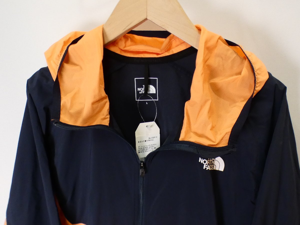 ザ ノースフェイス NORTH FACE REREX JACKET NP72285 ZIPパーカー春夏【M'sL/オレンジ・D NAVY/Sランク】f3C0_画像3