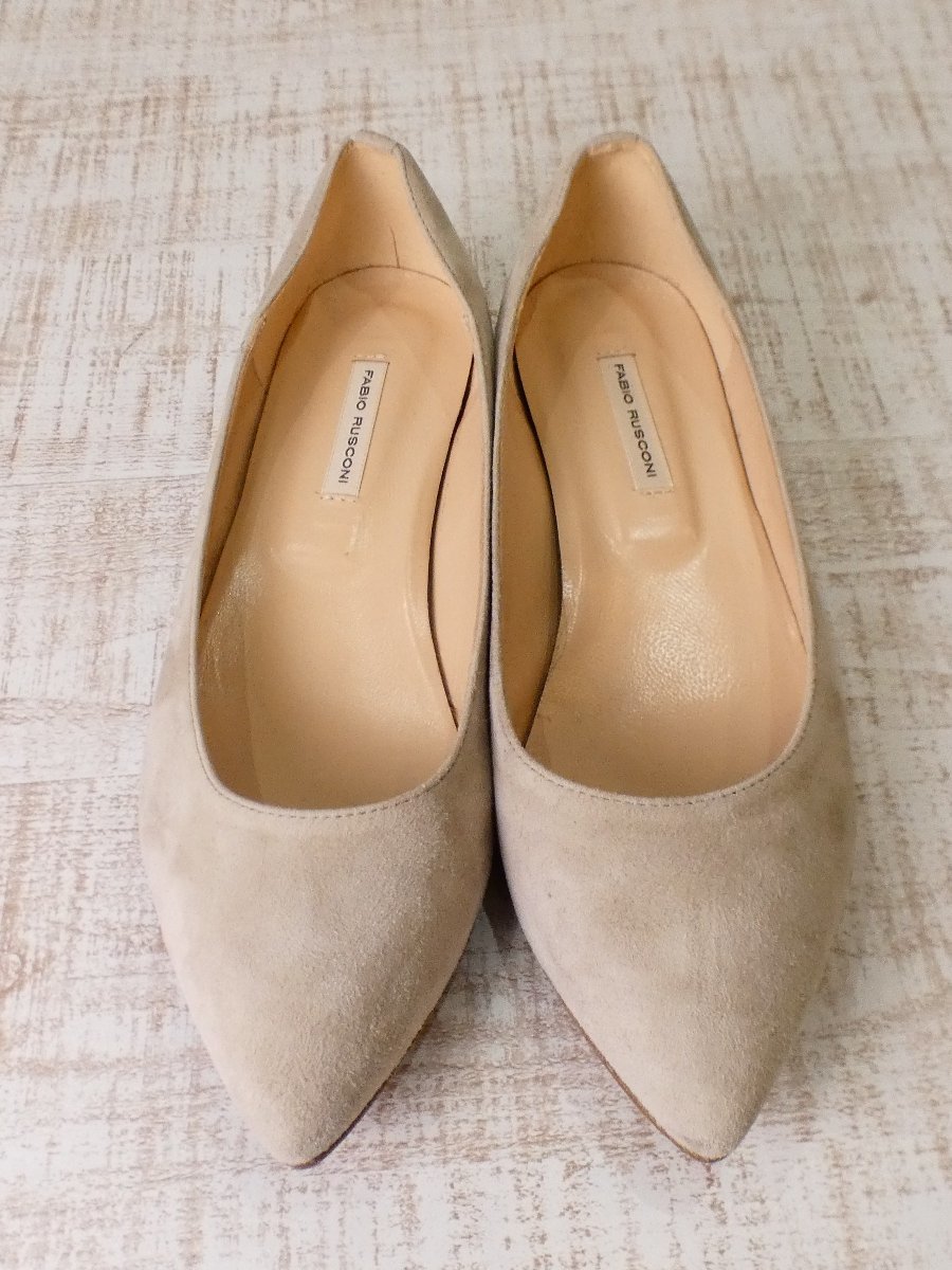  fabio rusko-niFABIO RUSCONI low pumps [L\'s(38)/7 ten thousand jpy / sand beige / unused super-beauty goods ]f3DE