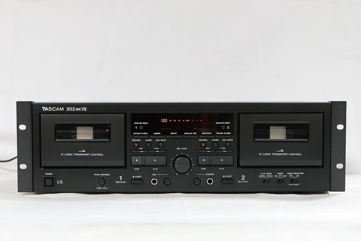 【店頭併売・中古】 TASCAM 業務用ダブルカセットデッキ 202MK7 ※中古保証6ヶ月