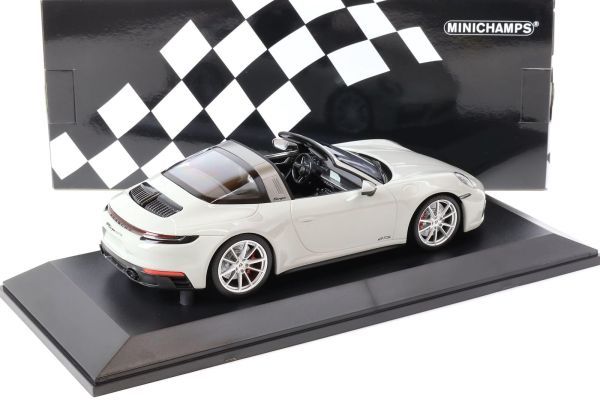 ラスト1品　ミニチャンプス MINICHAMPS 1/18 ポルシェ 911 (992) タルガ 4 GTS 2021 グレー_画像2