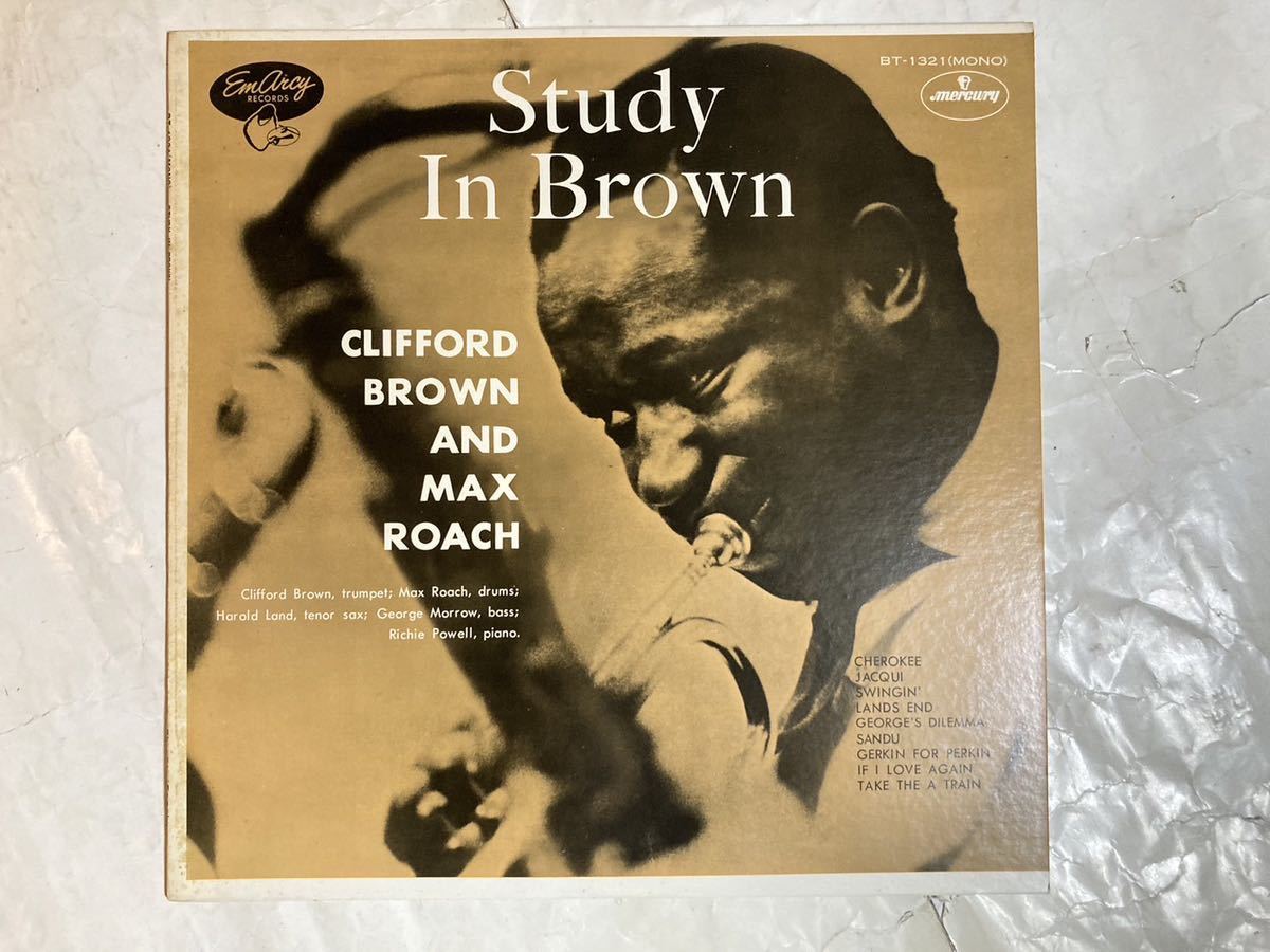 LP 1974年 国内盤 MONO Clifford Brown And Max Roach Study In Brown クリフォード・ブラウン スタディ・イン・ブラウン BT-1321_画像1