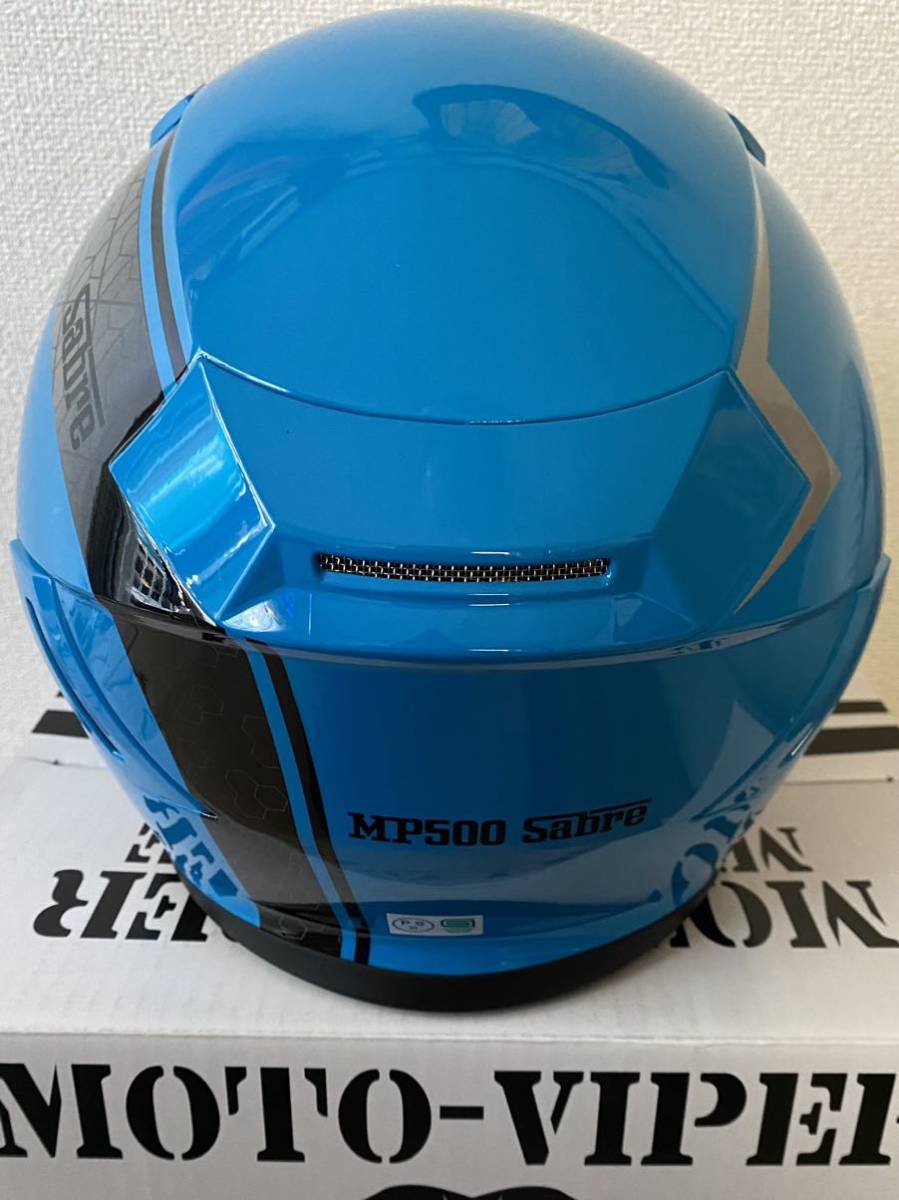 MOTO-VIPERモトバイパー★MP500 SABREオープンシールドジェットヘルメット★ブルー/Lサイズ(59-60cm)