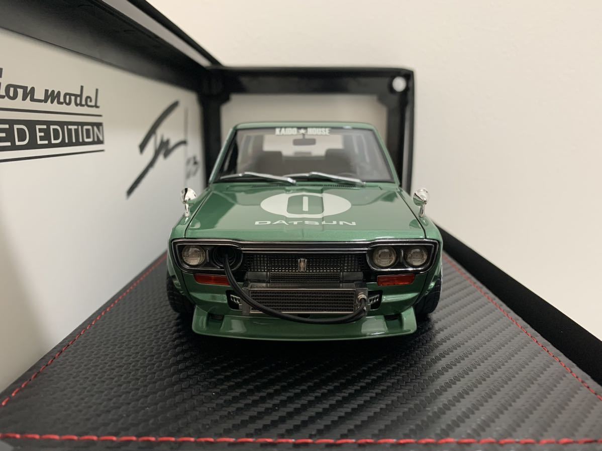 イグニッションモデル WEB限定 1/18 ブルーバードワゴン Datsun Bluebird (510) Wagon Green Metallic IG3148 ignition model 車両のみ_画像3