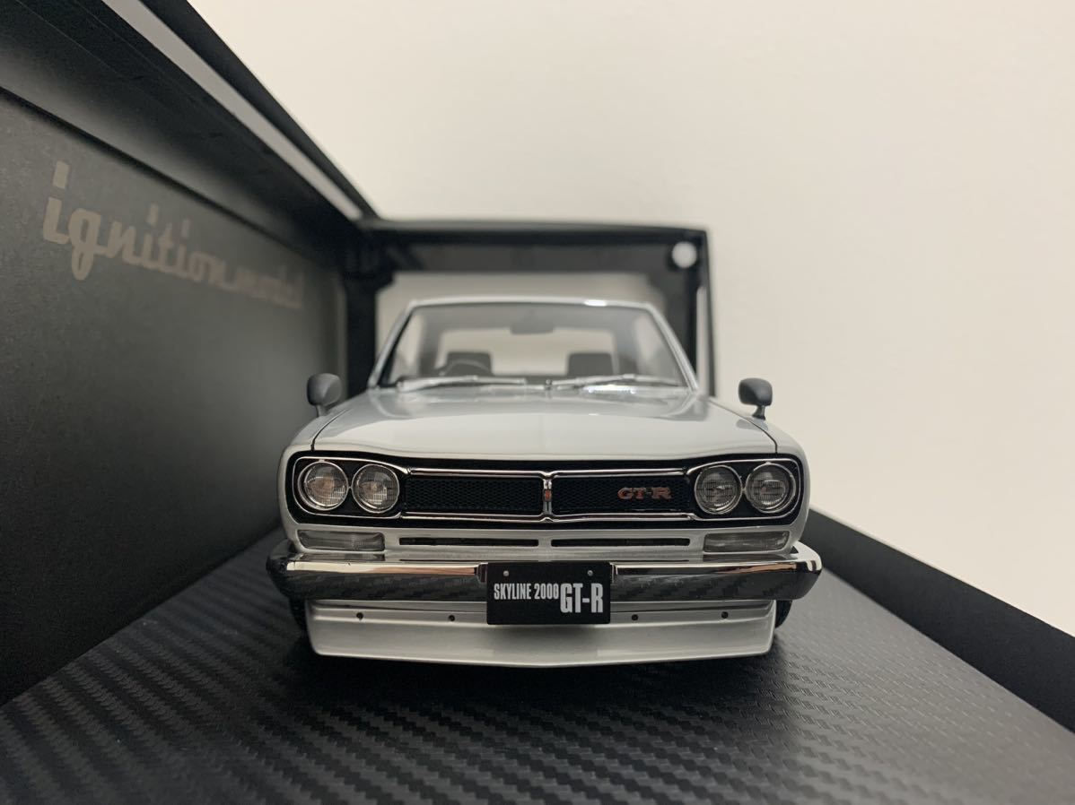 イグニッションモデル 1/18 Nissan Skyline 2000 GT-R (KPGC10) ハコスカ Silver シルバー IG3236 ニッサン スカイライン ignition model_画像2