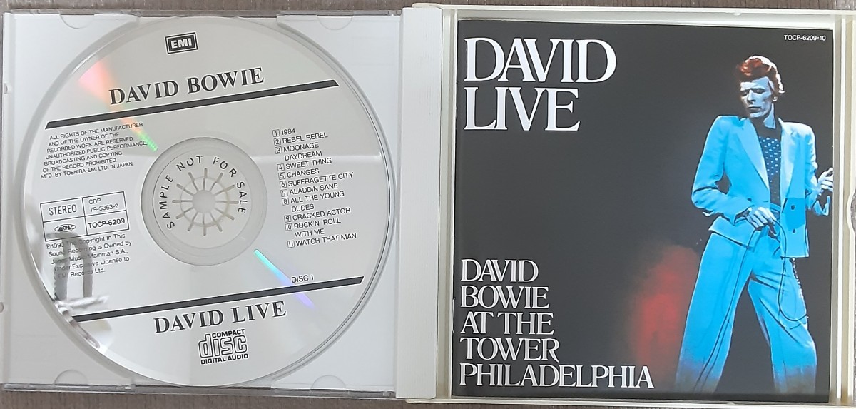 【即決 特価】帯付 DAVID BOWIE AT THE TOWER PHILADELPHIA デビッド・ボウイ ライヴ TOCP-6209-10 JAPAN ONLY WITH OBI _画像5