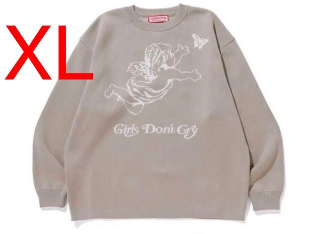 送料込 即発送Girls Don't Cry Angel Knit size XL color beige