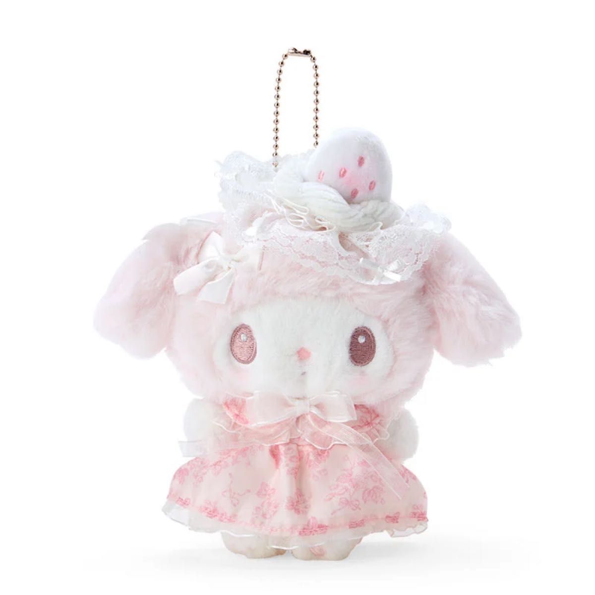 マイメロディ マスコットホルダー(白いちごのティータイム マイメロディ マスコットホルダー(白いちごのティータイム