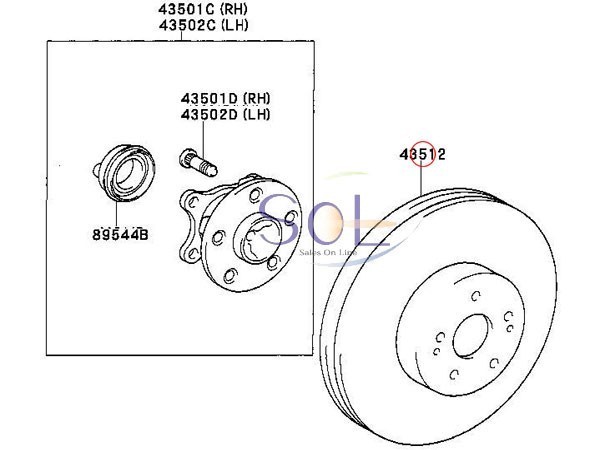 スバル インプレッサ(GC8 GF8 GDA GGA GDB GGB) フォレスター(SF5 SG5) フロント ブレーキーローター ディスク 左右セット 26310AC040_画像2