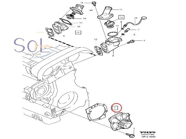 ボルボ C70 S70 V70 S80 XC70 XC90 タイミングベルト アイドラプーリー ウォーターポンプ ベルトテンショナー等 6点セット 出荷締切18時_画像3