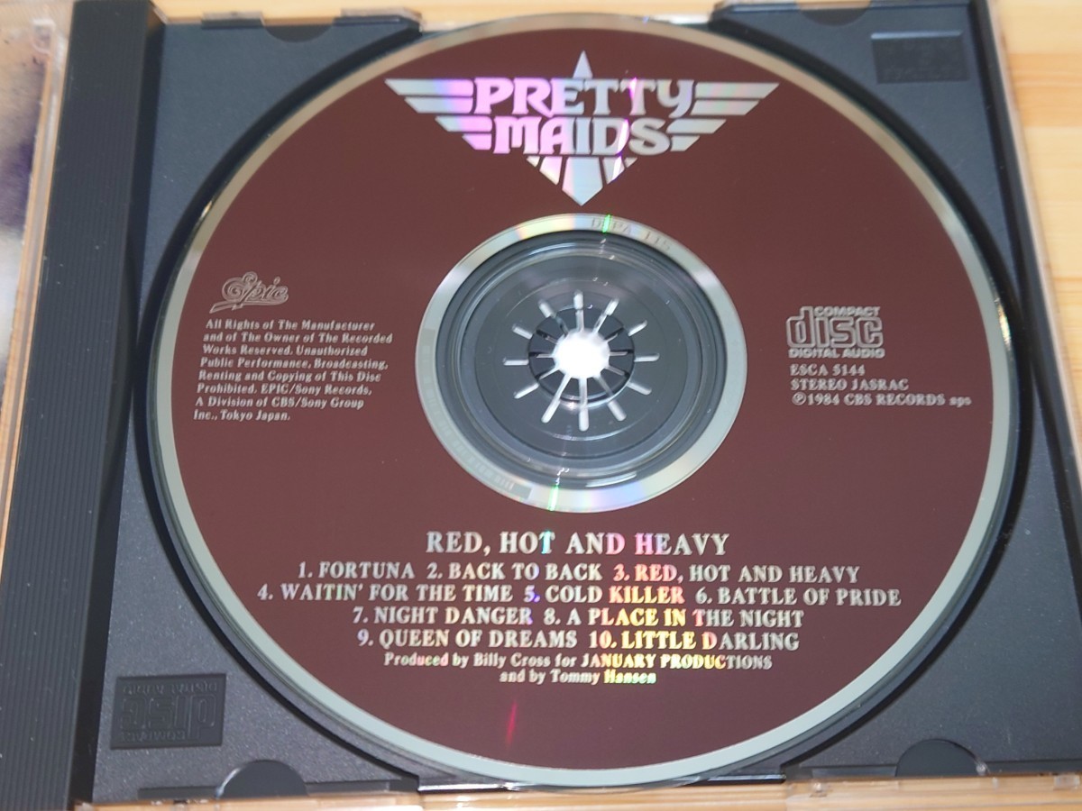 【即決 国内盤 帯付】プリティ・メイズ/ PRETTY MAIDS ◆レッド・ホット＆ヘヴィ/Red Hot and Heavy◆1984年作品◆来日記念盤_画像7