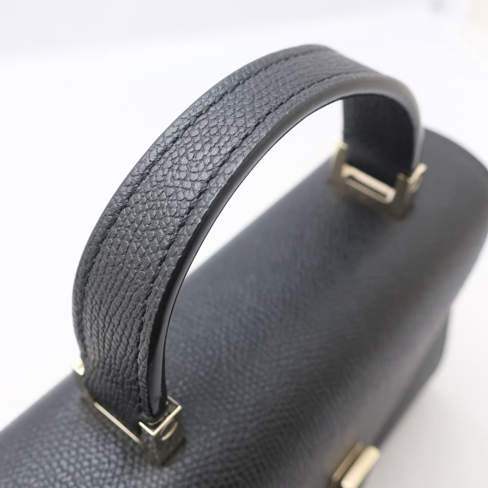 Valextravarek -stroke la micro iji.te2way handbag shoulder bag soft car fs gold black V5E23 028*A rank 