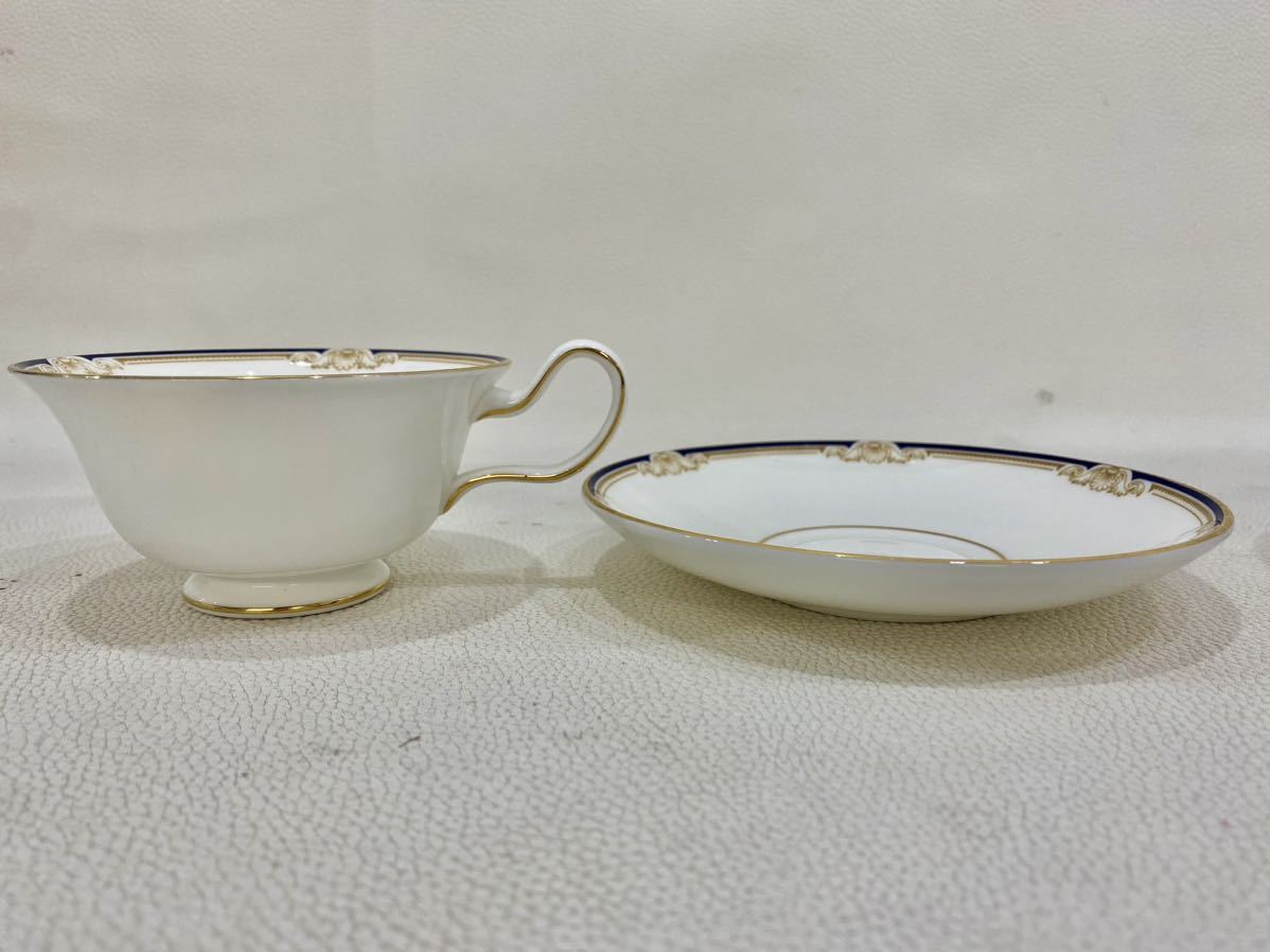 R4A713◆ ウェッジウッド WEDGWOOD キャベンディッシュ Cavendish カップ&ソーサー ティーカップ 金彩 2客セット_画像9