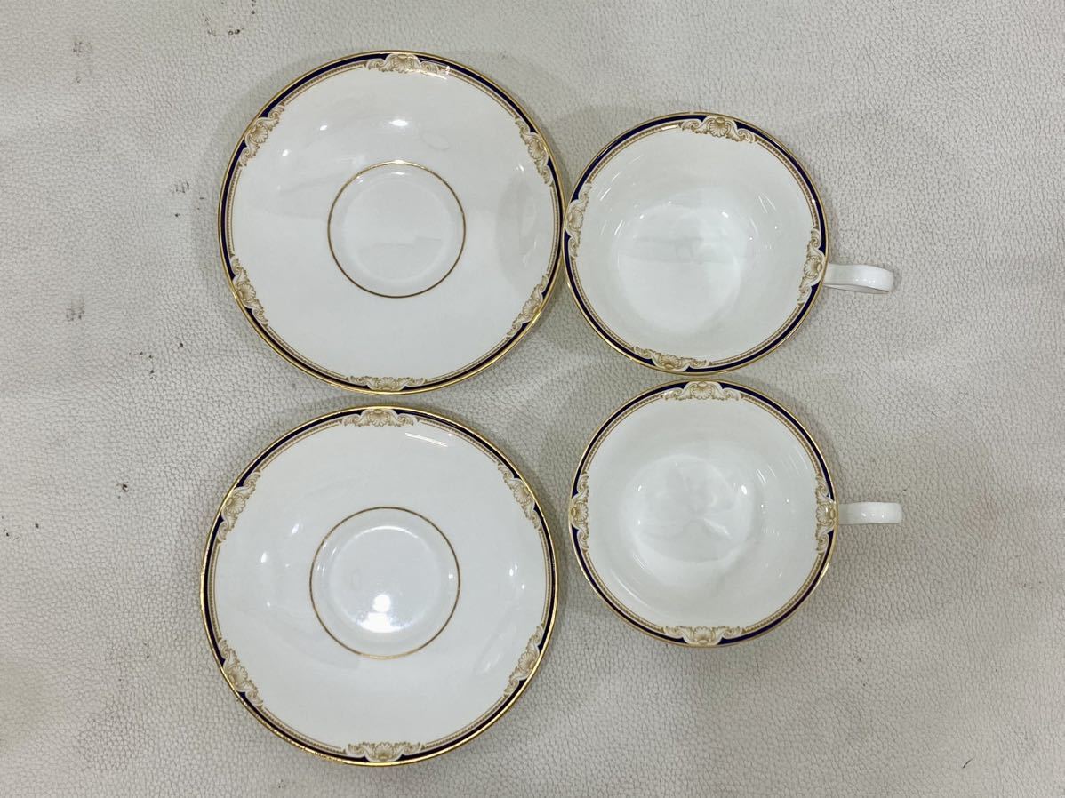 R4A713◆ ウェッジウッド WEDGWOOD キャベンディッシュ Cavendish カップ&ソーサー ティーカップ 金彩 2客セット_画像10