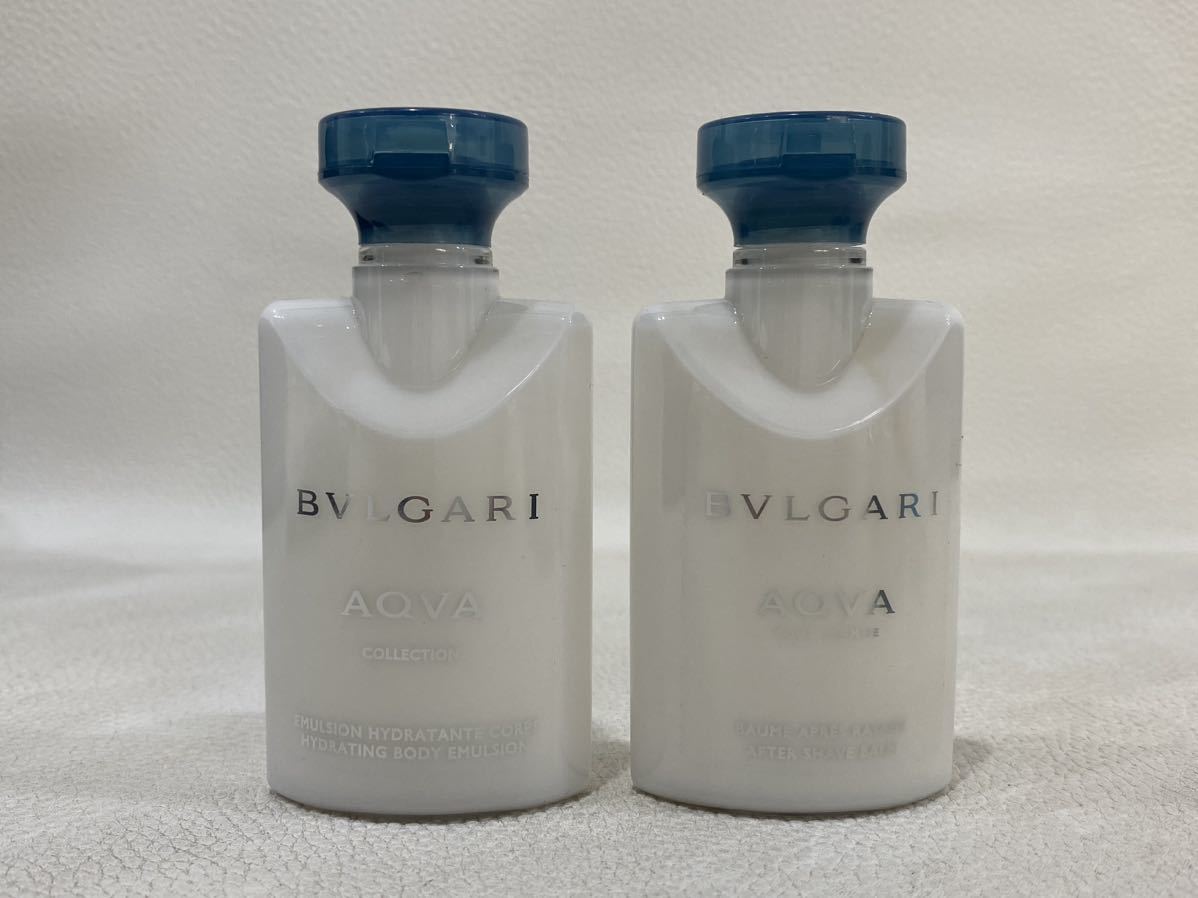 R4A055◆新古品◆ エミレーツ航空 ブルガリ BVLGARI 香水 ボディエマルジョン 歯ブラシ リップバーム等 ポーチ付き アメニティセット_画像2