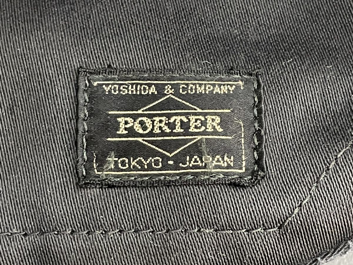 S4A347◆本物◆ ポーター PORTER キャンバス ブラック色 ロゴ ななめがけok ショルダーバッグの画像9