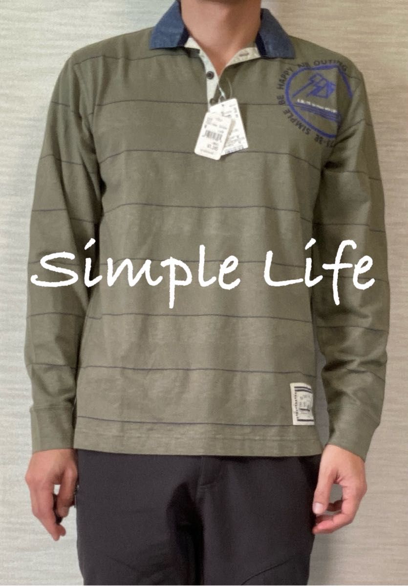 【Simple Life】Long Sleeve Shirt /Green/M