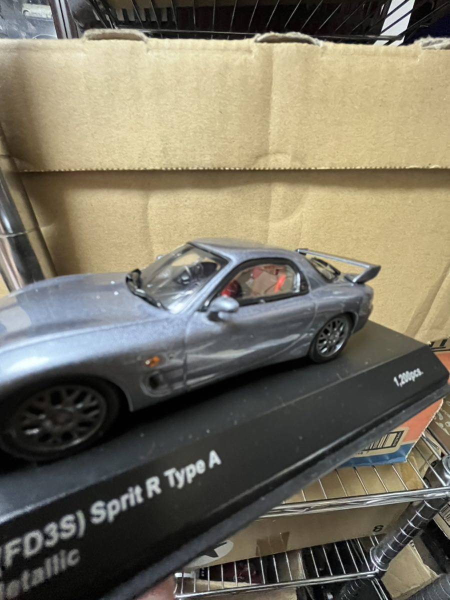 京商 マツダ RX-7 (FD3S) Spirit R Type A 1/43 ミニカー グレイ_画像6