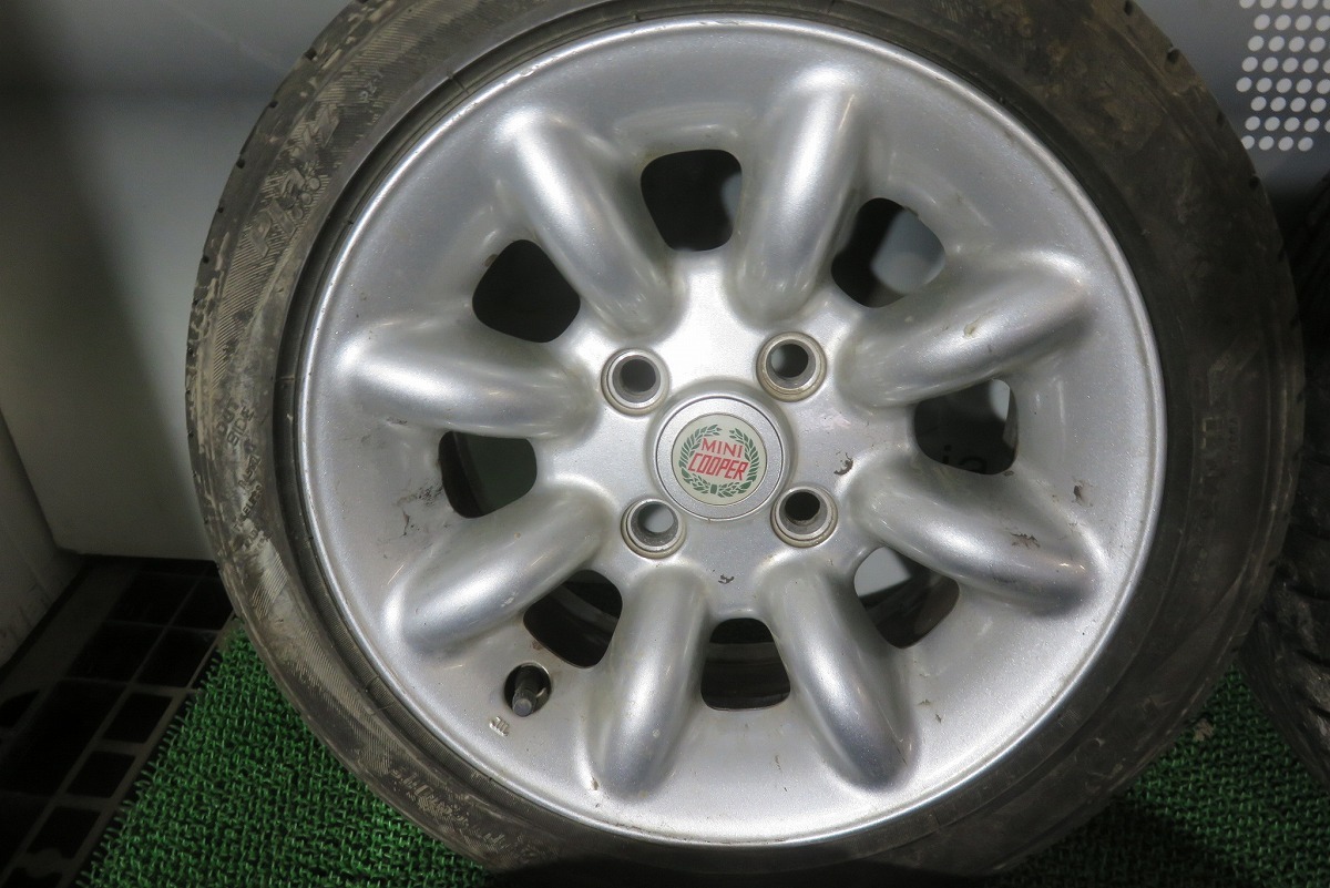 ブリジストン Playz 175/50R13 4本SET／2007年製 8分山 オンロード／ROVER MINI SPEEDLINE ホイール付 中古 ／24011801_画像2