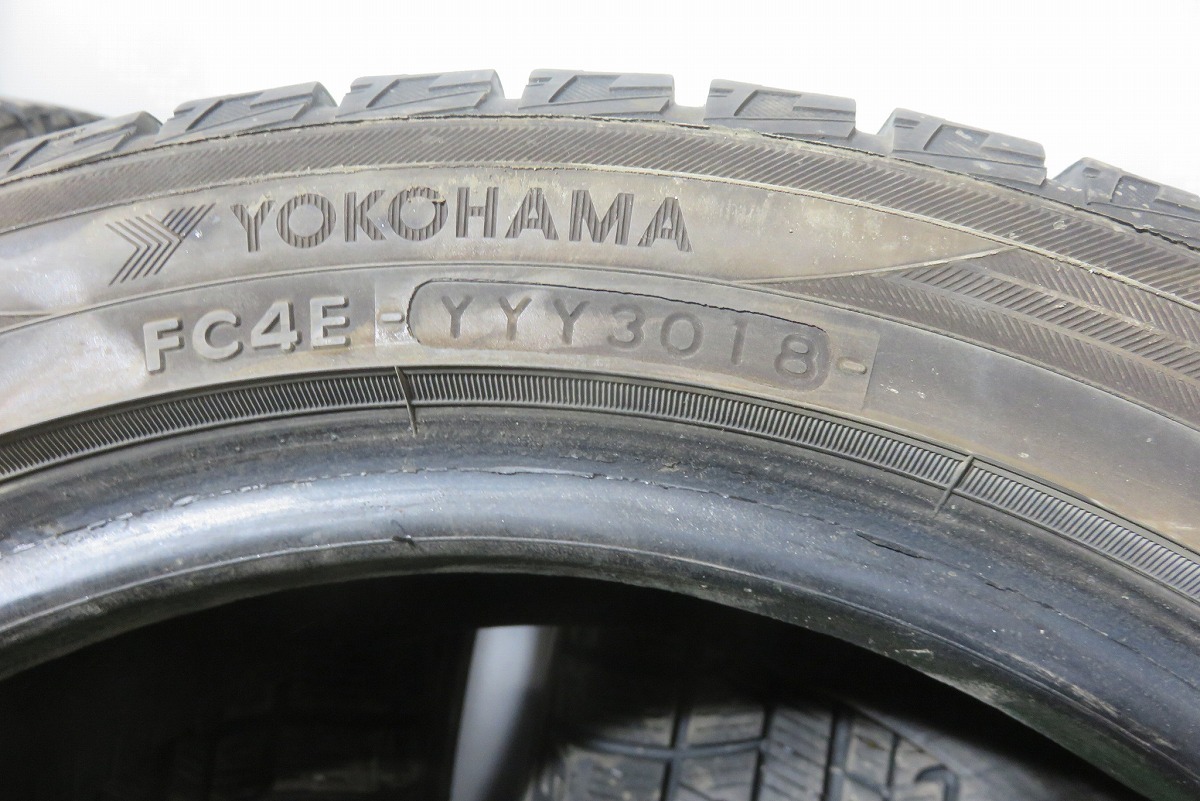 YOKOHAMA／ヨコハマ iceGUARD iG50PLUS 165/55R14 4本SET／ 2018年製 6分山 スタッドレス／中古 ／24011804_画像8