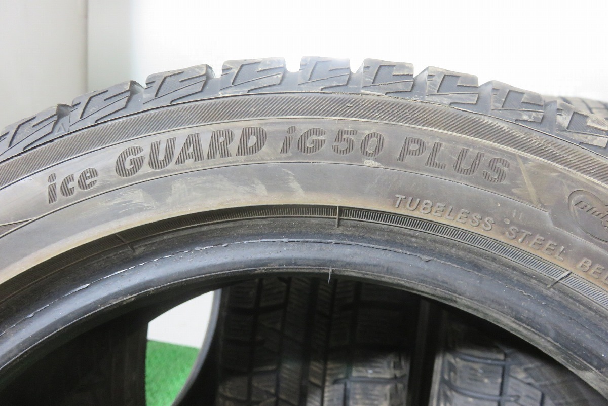 YOKOHAMA／ヨコハマ iceGUARD iG50PLUS 165/55R14 4本SET／ 2018年製 6分山 スタッドレス／中古 ／24011804_画像6