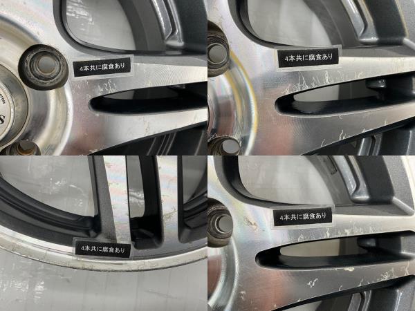 中古アルミホイール 4本セット 14×5.5J +40 4穴 PCD100 14インチ WINNERS c1181_画像9