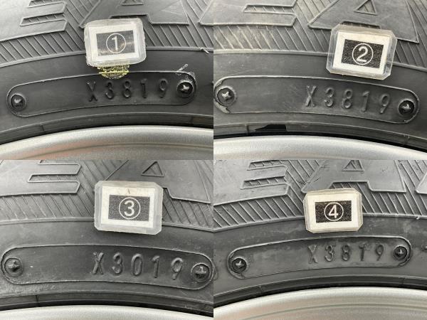 中古タイヤホイールセット 175/65R15 84Q 15インチ 15×5.5J +50 4穴 PCD100 グッドイヤー DUFACT 冬 スタッドレス インサイト d37_画像7