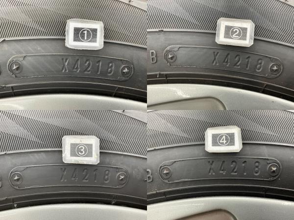 中古タイヤホイールセット 175/60R16 82Q 16インチ 16×6J +45 4穴 PCD100 ダンロップ BALMINUM 冬 イグニス d420_画像6