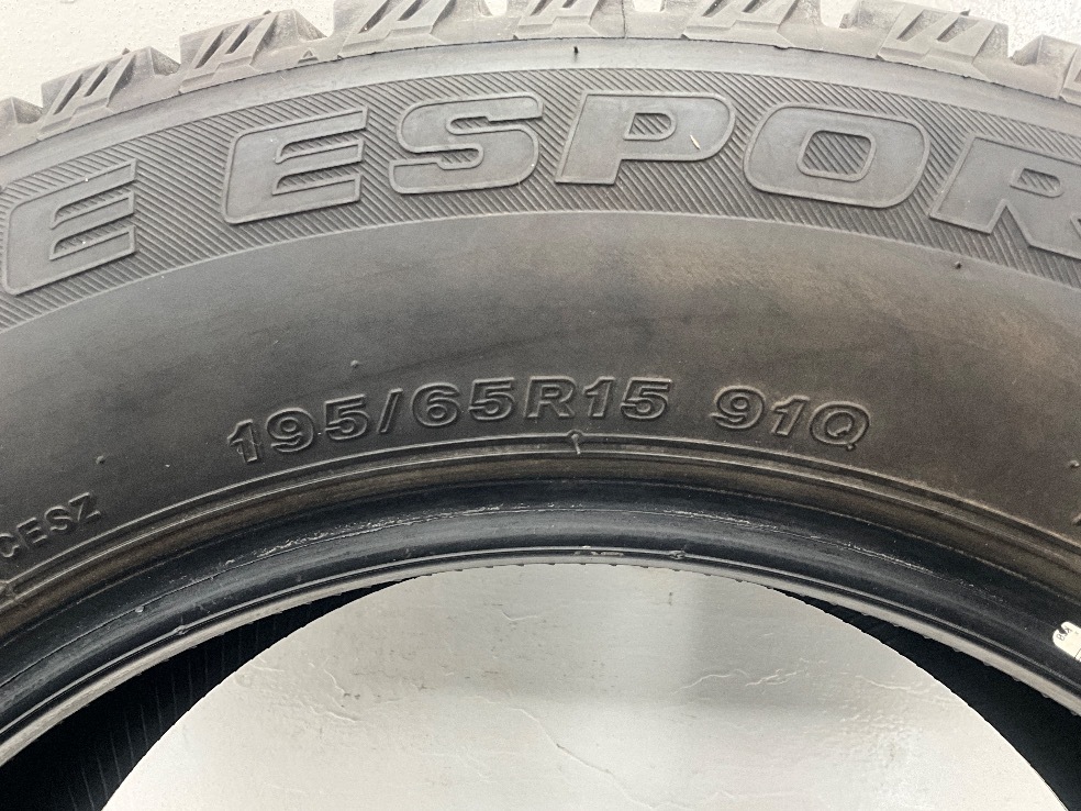 中古タイヤ 2本セット 195/65R15 91Q オートバックス ICE ESPORTE 冬 195/65/15 スタッドレス アイシス b5073の画像7