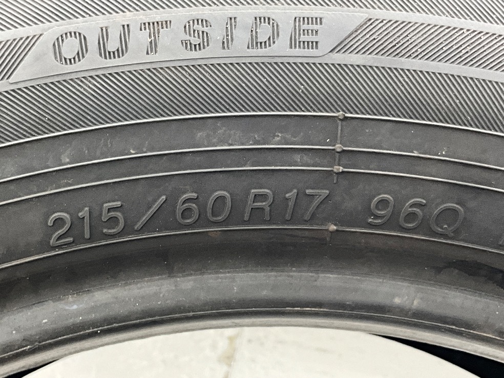 中古タイヤ 2本セット 215/60R17 96Q ヨコハマ ICE GUARD IG50PLUS 冬 スタッドレス 215/60/17 ヴェルファイア b5091_画像7