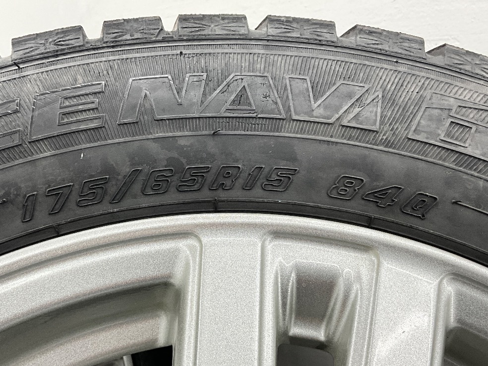 中古タイヤホイールセット 175/65R15 84Q 15インチ 15×5.5J +50 4穴 PCD100 グッドイヤー DUFACT 冬 スタッドレス インサイト d37_画像8