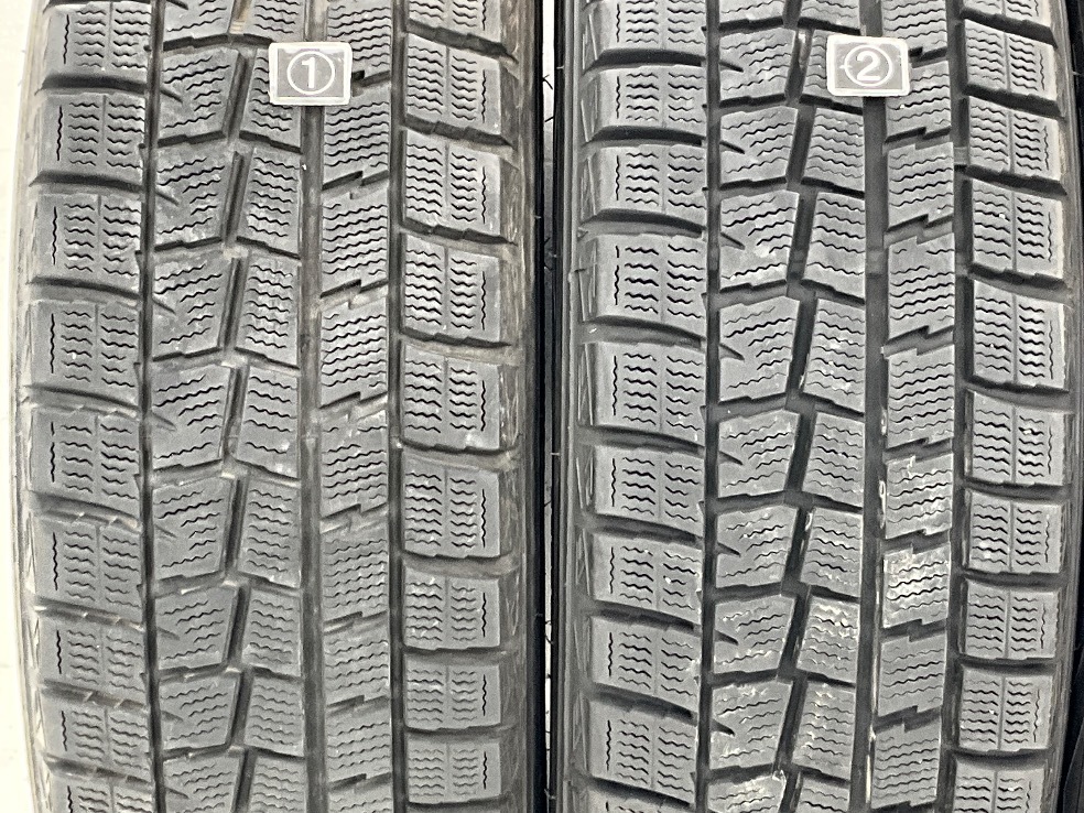 中古タイヤ 4本セット 185/65R15 88Q ダンロップ WINTERMAXX WM01 冬 スタッドレス 185/65/15 アクア b5144_画像3