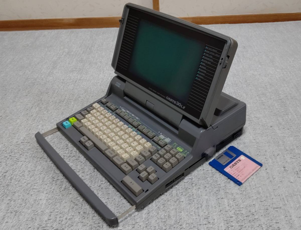 中古 稼動現状品 ワープロ 富士通 オアシス OASYS 30LX WP アンティーク_画像6