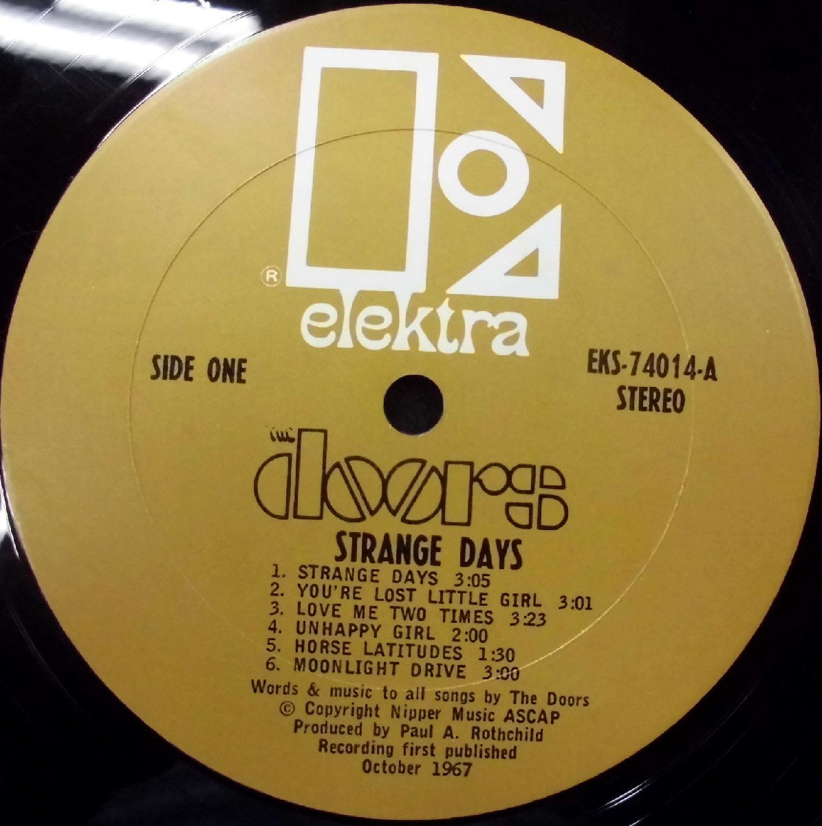 ●US-ElektraオリジナルStereo,w/Brown-Labels!! The Doors / Strange Days_画像7