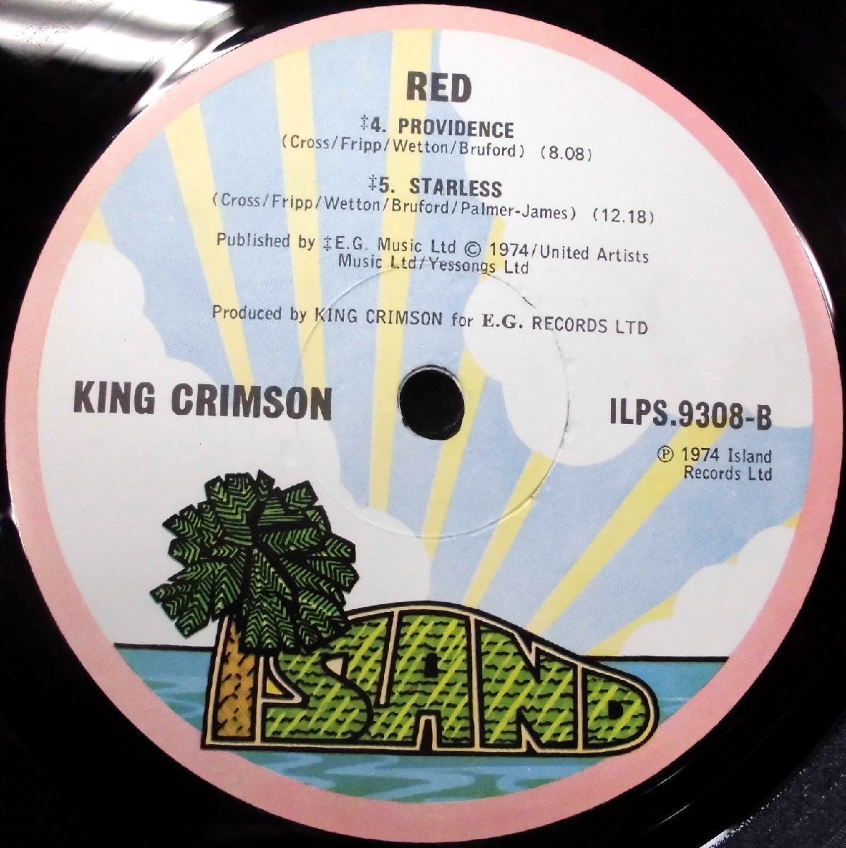 ●UK-Island Recordsオリジナル””Full-Coating Cover,EX+:EX Copy!!”” King Crimson / Red_画像8