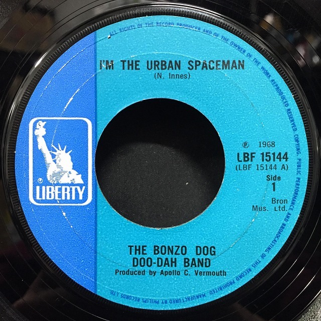 BONZO DOG DOO-DAH BAND / I'M THE URBAN SPACEMAN (UK-ORIGINAL)_画像1