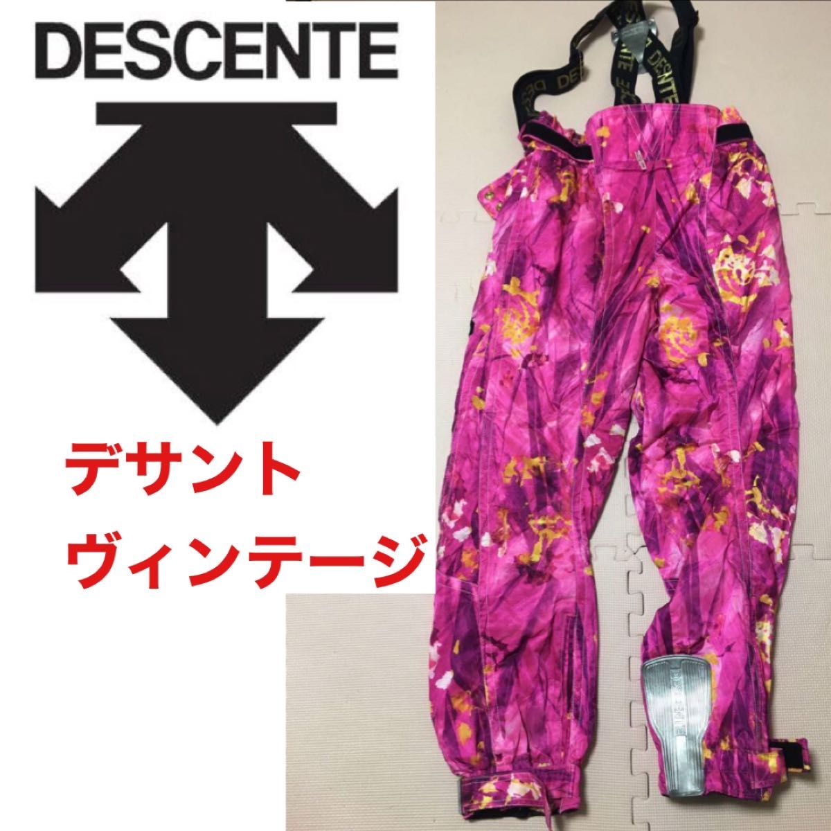 DESCENTE　希少ヴィンテージ☆デサント　XOサイズ　スキー　スノボー　ウェア　派手　カラフル