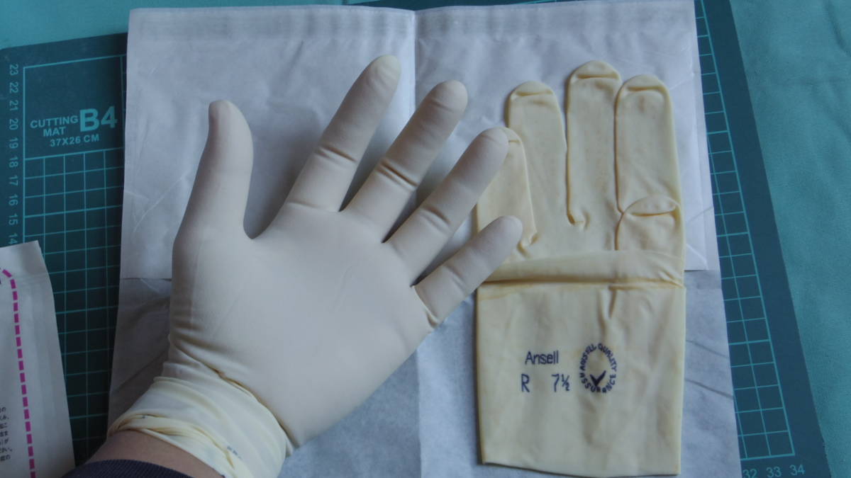 新品　JMS　手術用ゴム手袋　Gammmex　Powder Free Surgical Gloves　サイズ7.1/2　24枚 ガメックス　パウダーフリー_画像6