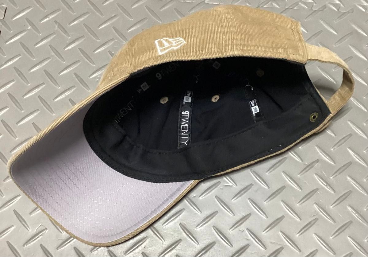  NEW ERA ニューエラ　キャップ　コーデュロイ ベージュ　フリーサイズ