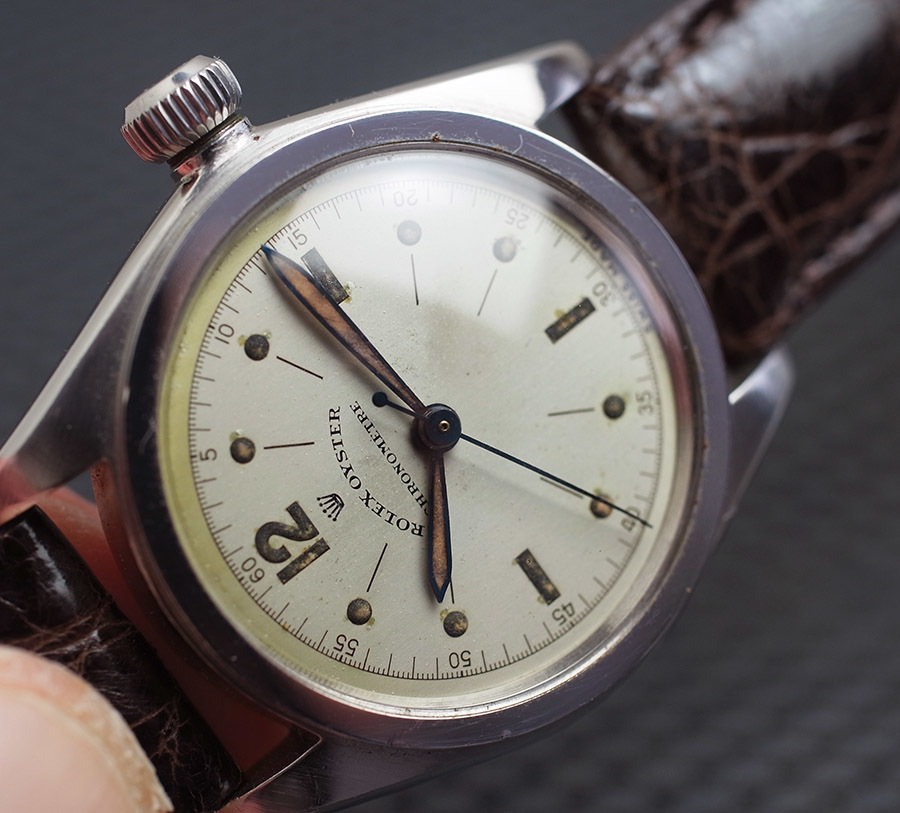 40年代 ROLEX OYSTER CHRONOMETER　Fireworks　レア_画像9