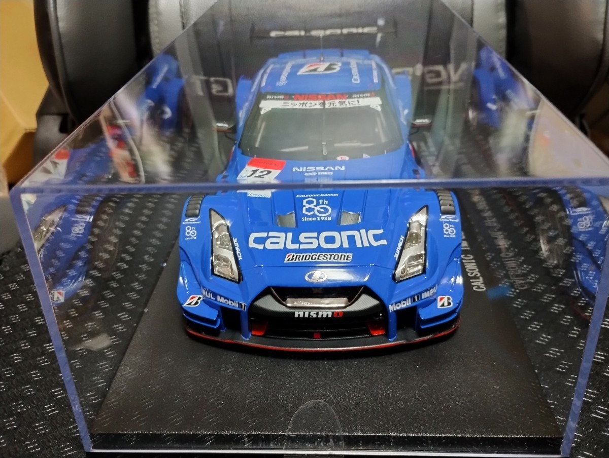 即決 エブロ EBBRO 1/18 2台セット 2018 カルソニック インパル GT-R 2015 エネオス サスティナ LEXUS RC F 送料無料_画像7