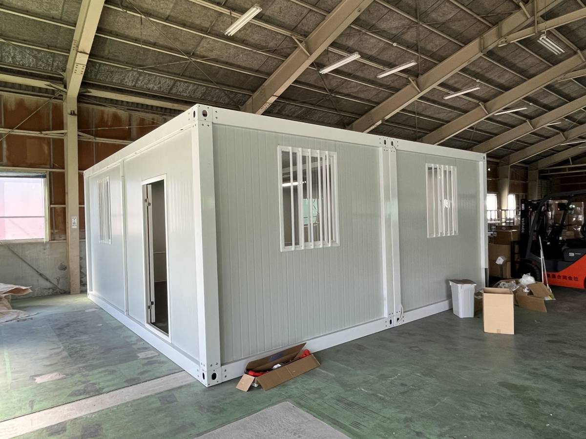 2F建て 組立式 ユニットハウス 3ｍ×6ｍ 2部屋 階段有 歩廊あり 36㎡ スーパーハウス コンテナハウス 20FT プレハブ 海上コンテナ 仮設住居の画像7