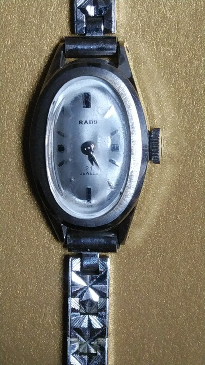 RADO ラドー レディース腕時計 K14WG 585 ホワイトゴールド 手巻き 腕時計_画像1