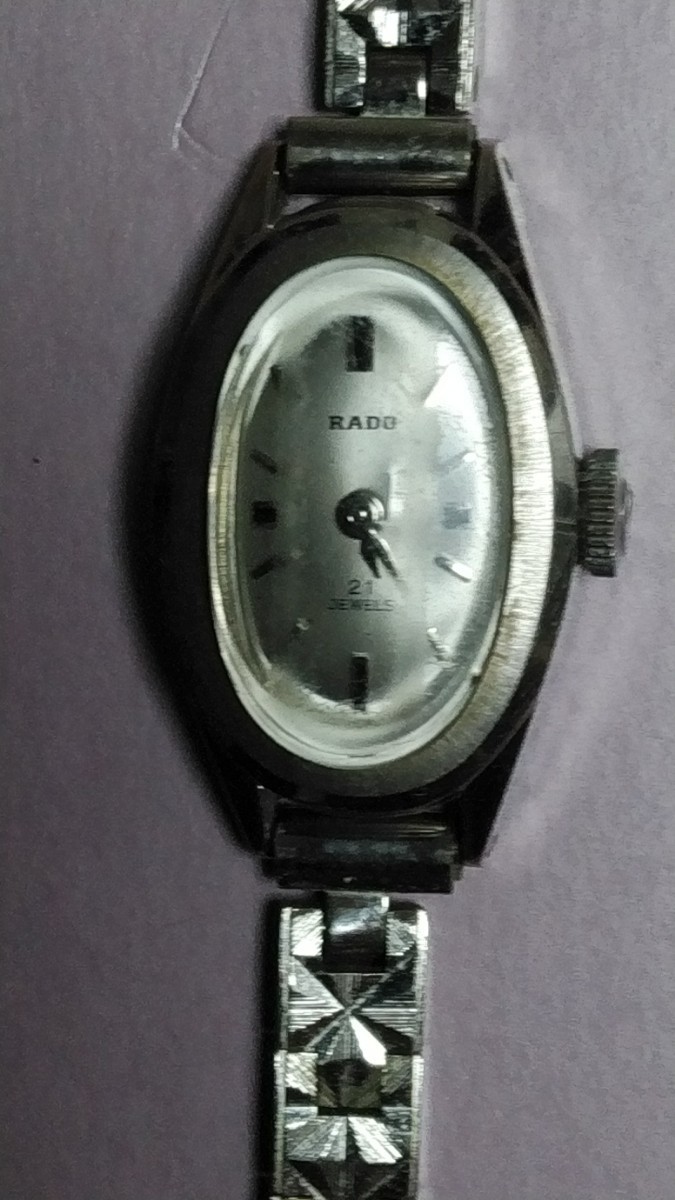 RADO ラドー レディース腕時計 K14WG 585 ホワイトゴールド 手巻き 腕時計_画像5