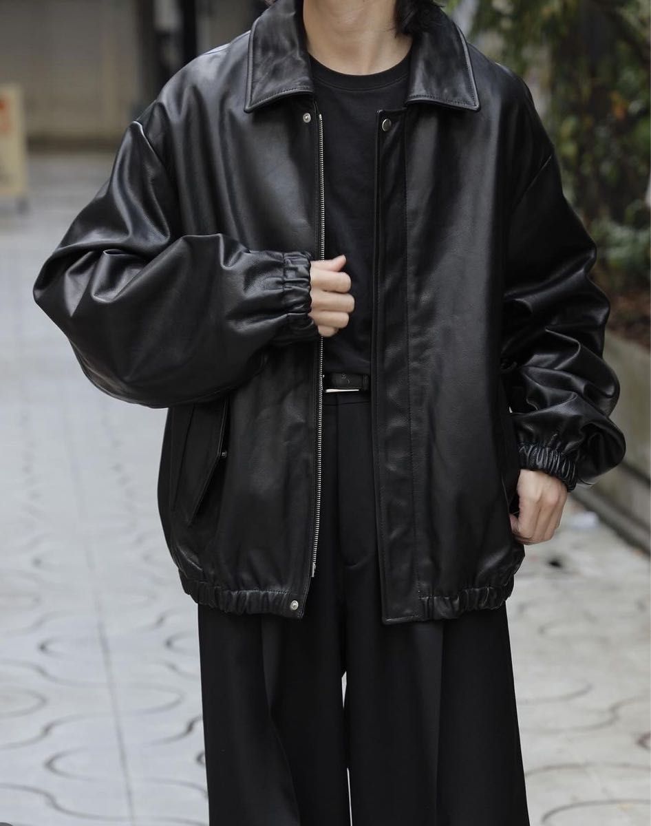 24SS stein Leather Zip Blouson Mサイズ レザージャケット 24SS stein Leather Zip Blouson Mサイズ レザージャケット
